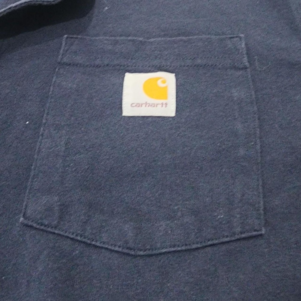 Carhartt navy blue‎ pocket tee Size M
